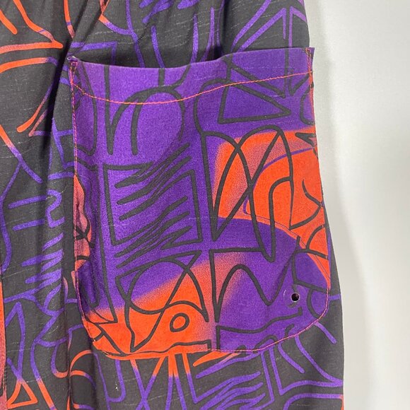 Nike Yoga Loose Fit Air Robbie Simon Shorts Mens Medium Orange Purple DM5936 - Picture 4 of 8
